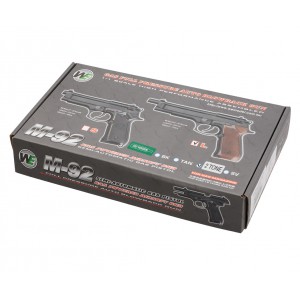 Страйкбольный пистолет WE Beretta M92F CO2, 2 tone WE-M007A-CO2